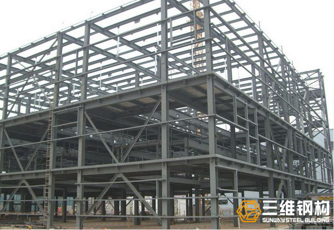 三维钢构承接大型设备框架钢结构加工