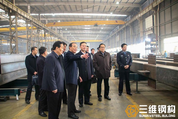 枣庄市局领导莅临三维钢构检查指导工作