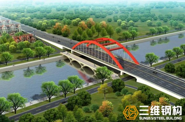 跨荆河桥钢结构工程规划图